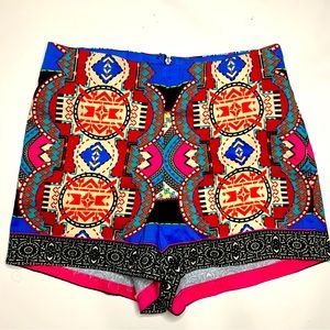 Flying Tomato Tribal Cotton Shorts Size Small